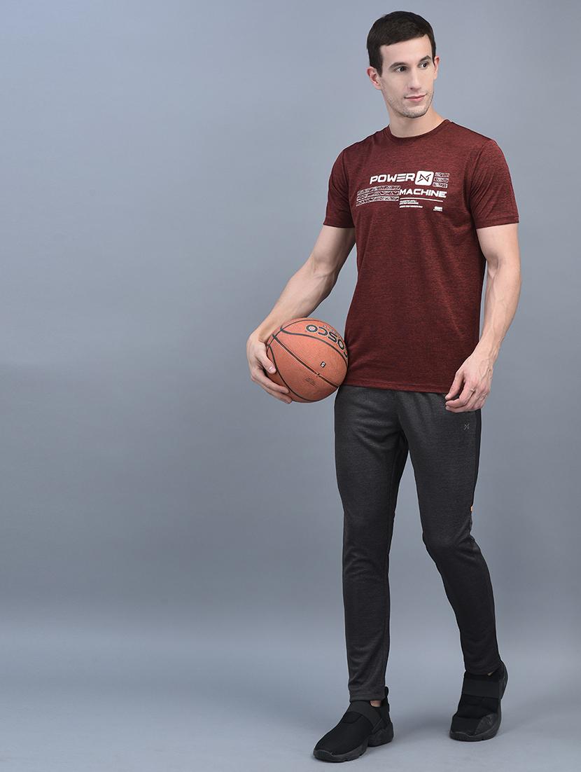 men mid rise solid full length track pant - 21601433 - Standard Image - 3