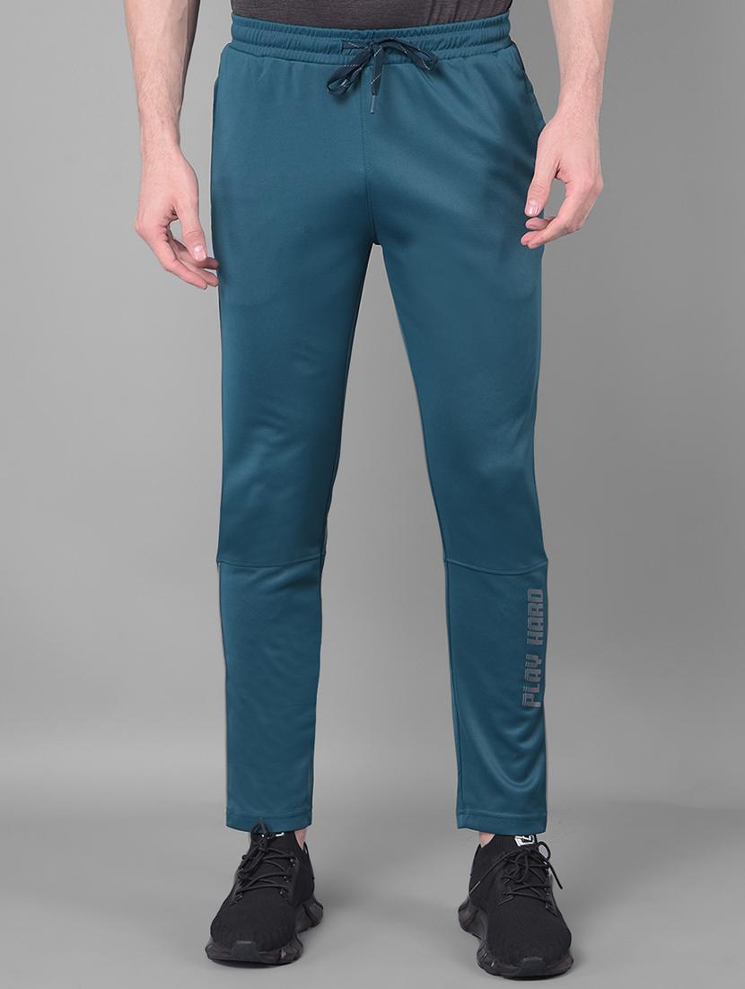 men mid rise solid full length track pant - 21601437 - Zoom Image - 0