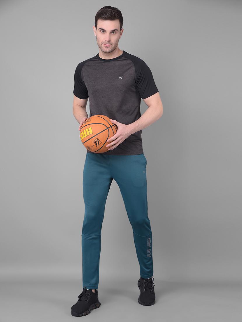 men mid rise solid full length track pant - 21601437 - Standard Image - 3
