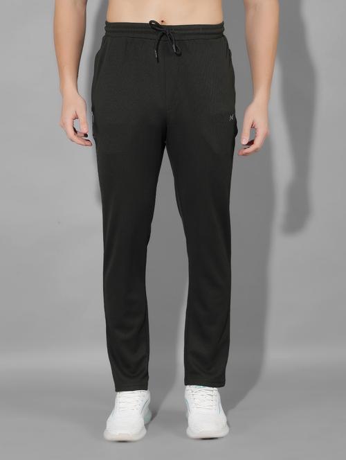 men mid rise solid full length track pant - 21601966 - Standard Image - 0