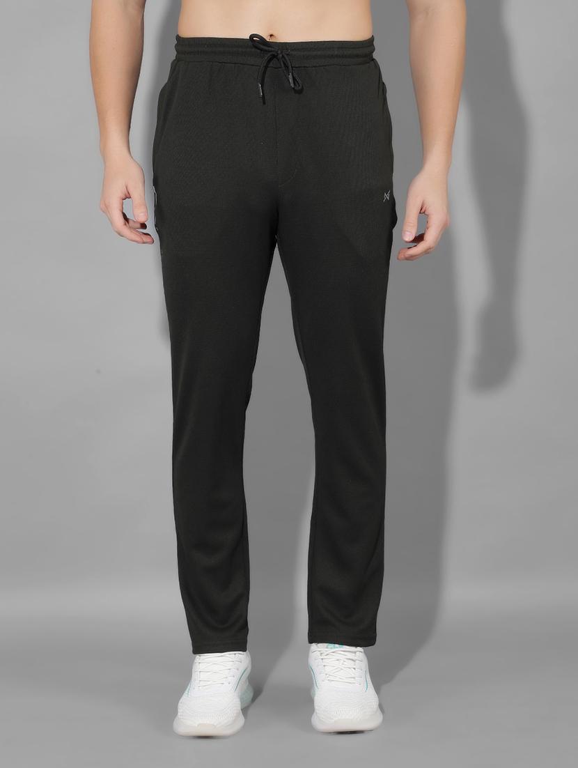 men mid rise solid full length track pant - 21601966 -  Zoom Image - 0