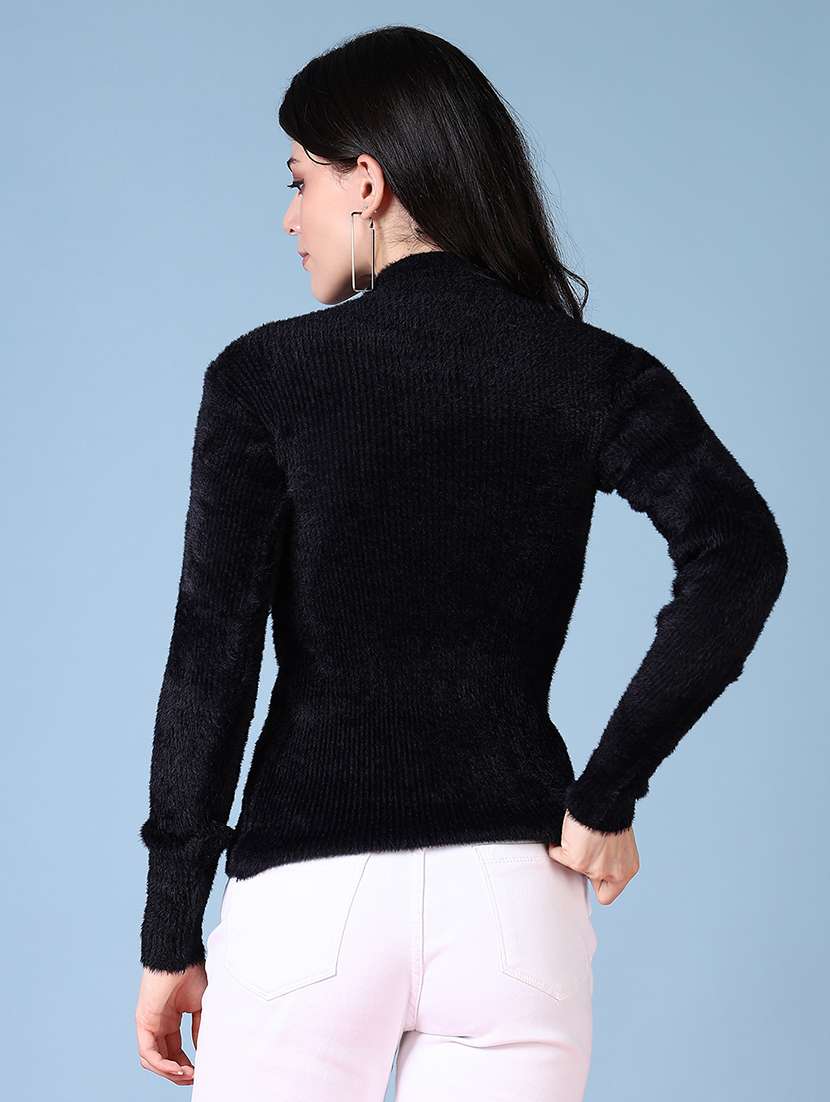 women self design long sleeve pullover - 21606426 -  Standard Image - 3