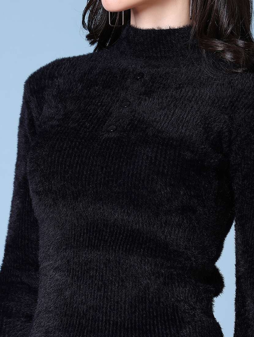 women self design long sleeve pullover - 21606426 -  Standard Image - 5