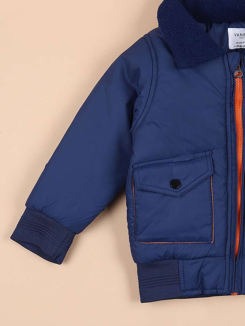 boys solid long sleeve bomber jacket - 21606428 -  Standard Image - 3