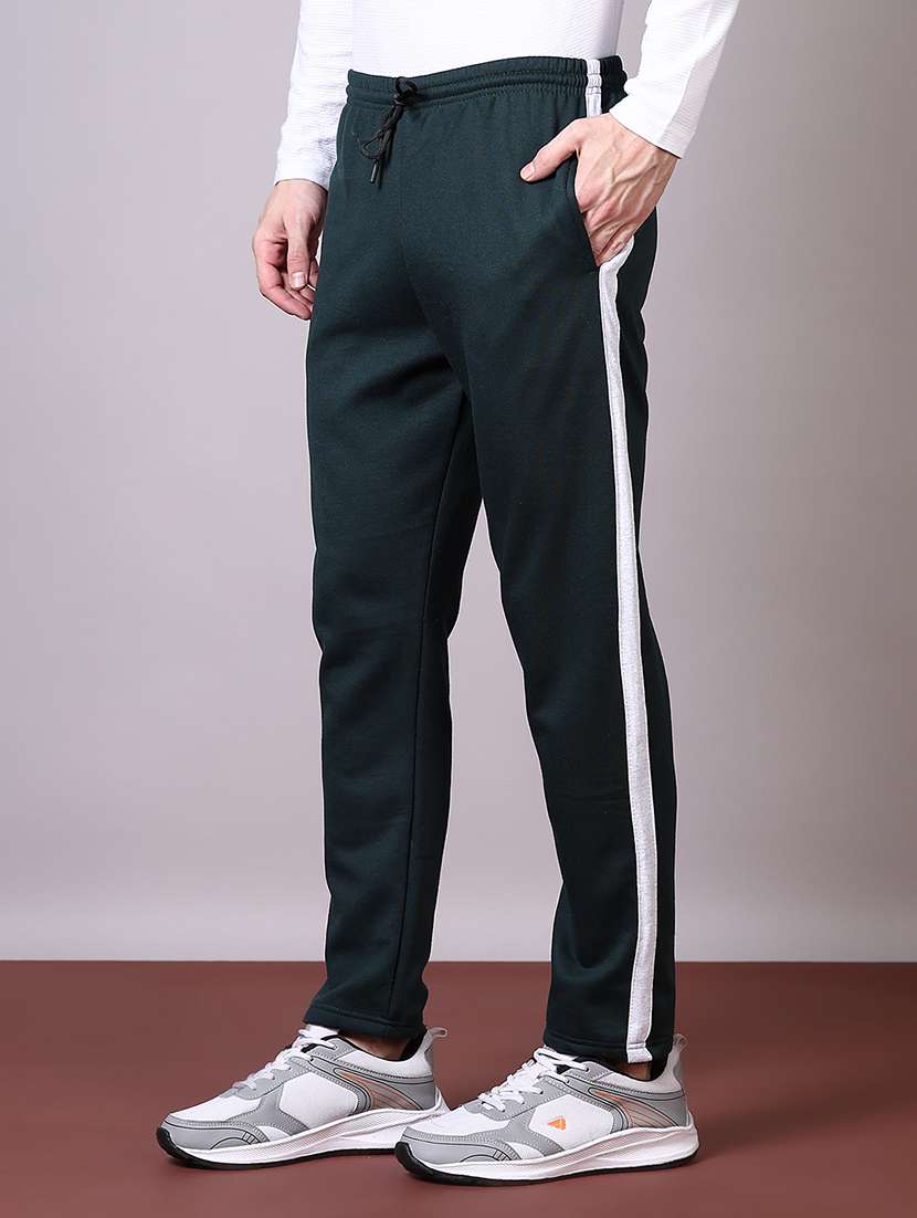 men mid rise side taped ankle length track pant - 21606433 -  Standard Image - 5