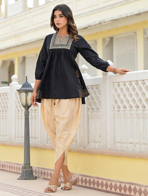 women embroidered three quarter sleeves co-ord set - 21606756 - Standard Image - 0