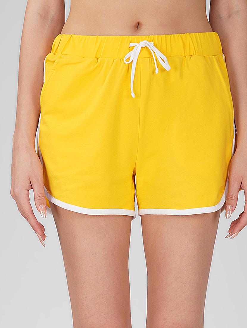 women solid sports shorts - 21606844 - Standard Image - 3