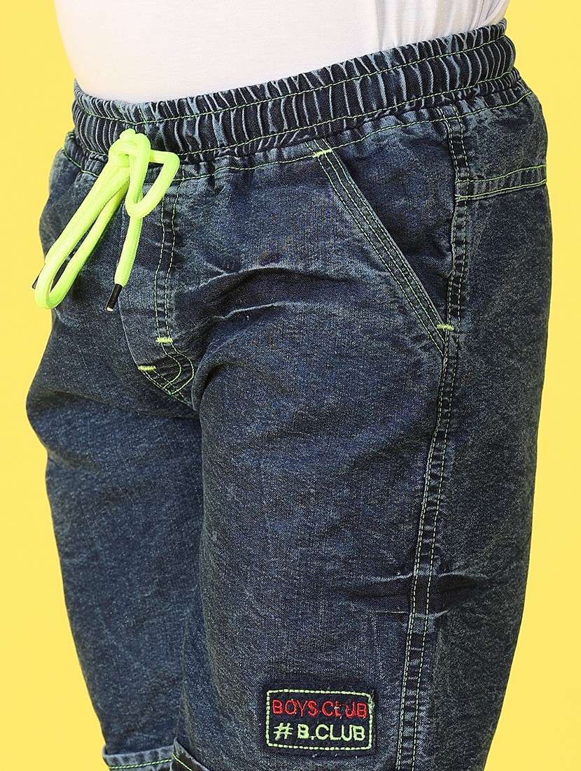 boys solid mid rise shorts with drawstring - 21606965 -  Standard Image - 5