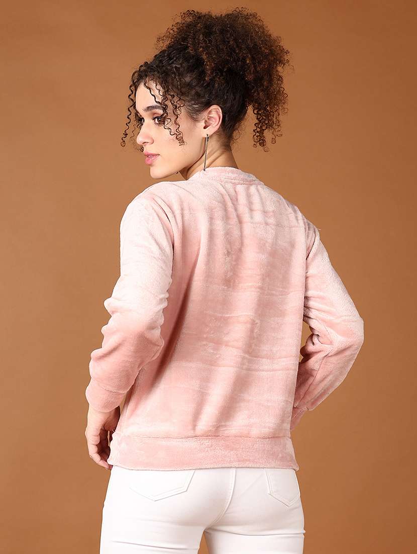 women long sleeves plain sweatshirt - 21606994 -  Standard Image - 3