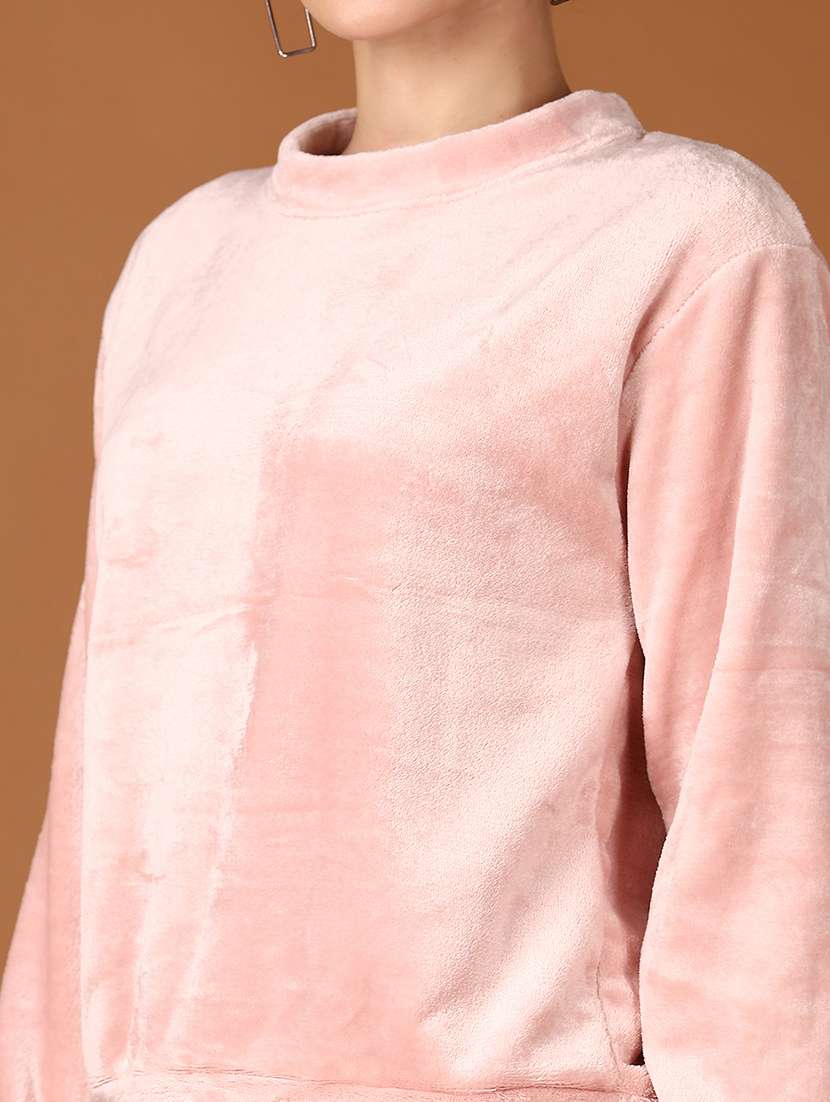 women long sleeves plain sweatshirt - 21606994 -  Standard Image - 5