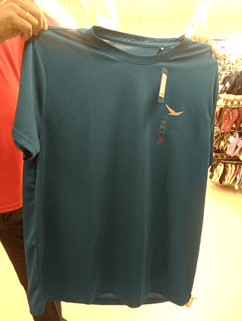 teal polyester tshirt - 21607013 - Zoom Image - 0