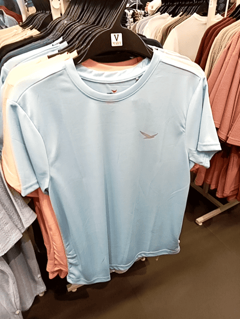 light blue polyester tshirt - 21607014 - Zoom Image - 0