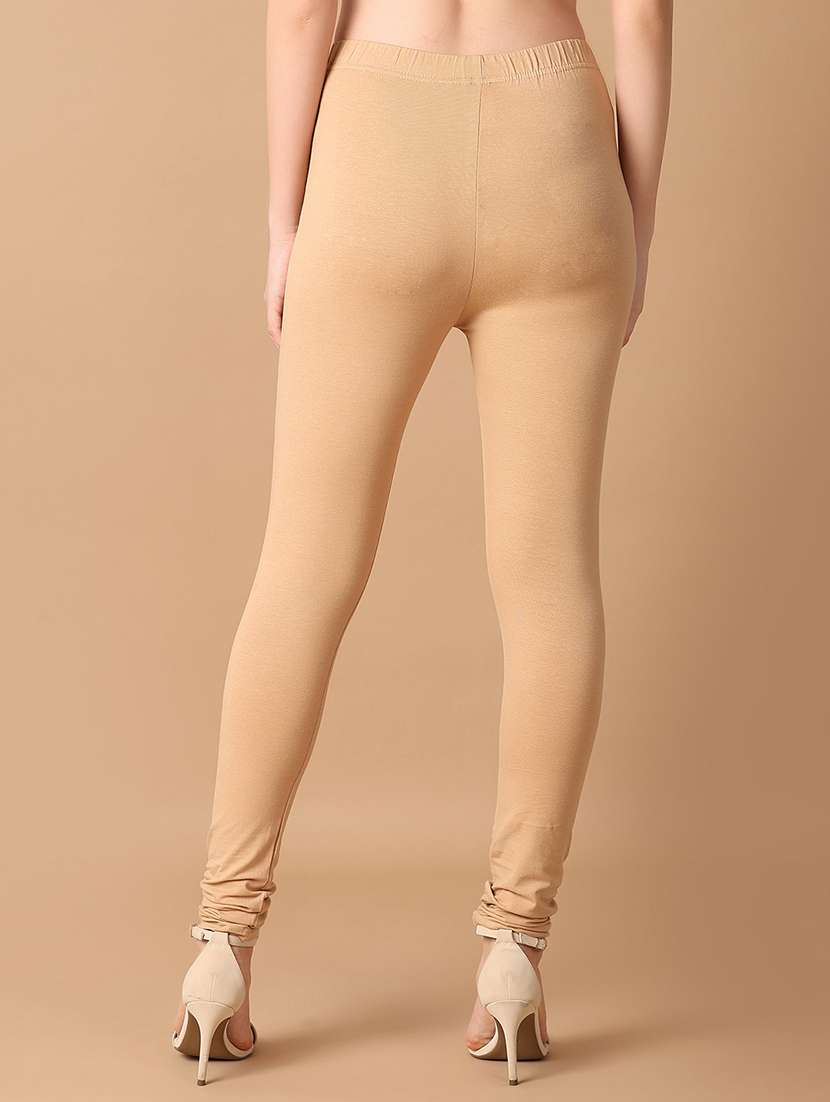 women solid mid rise legging - 21607130 -  Standard Image - 3