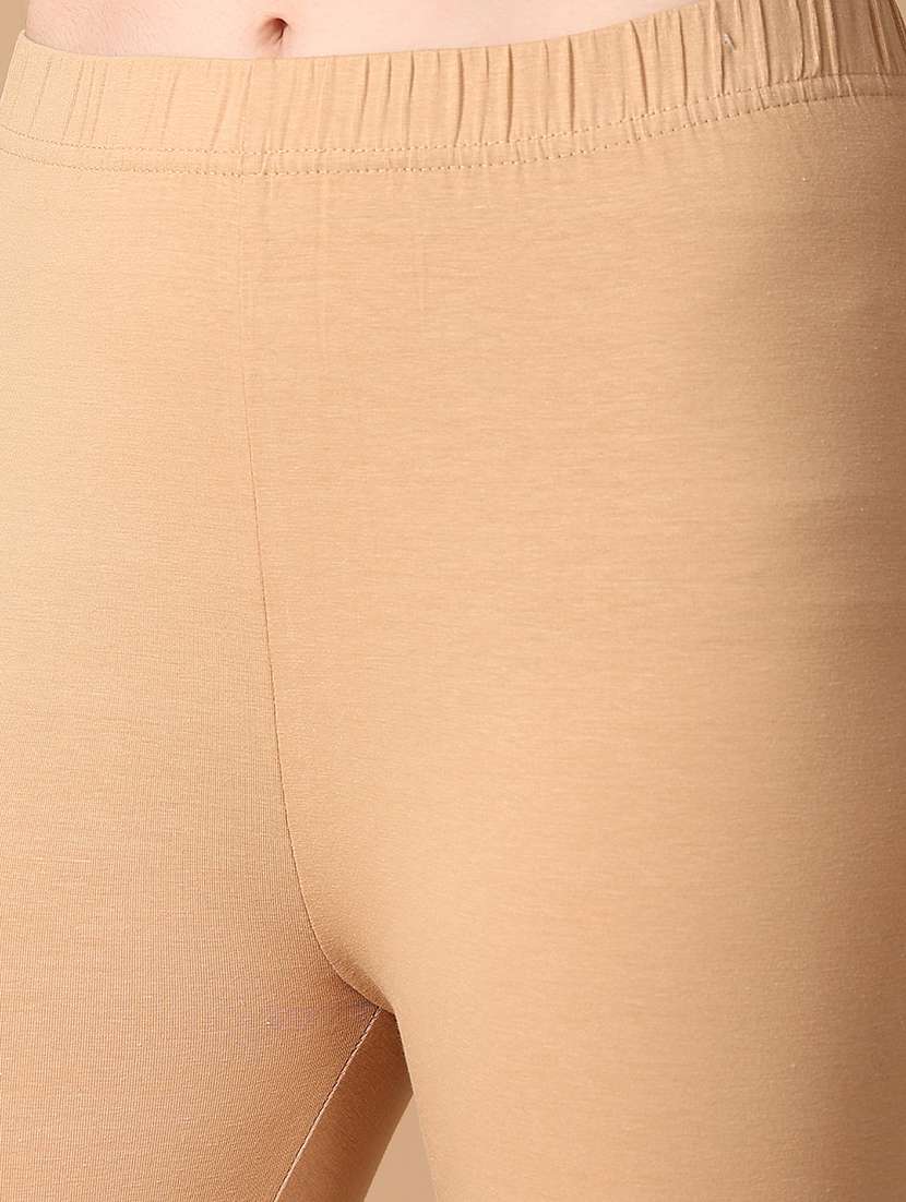women solid mid rise legging - 21607130 -  Standard Image - 5