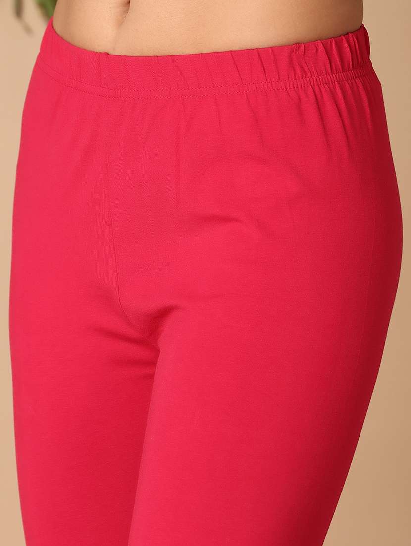 women solid mid rise ankle length leggings - 21607158 -  Standard Image - 5