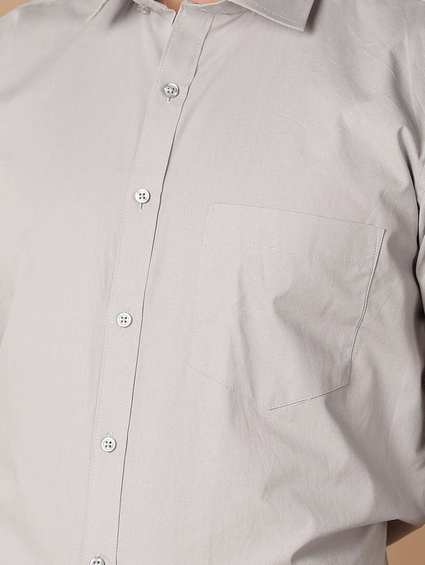 men solid long sleeve formal shirt - 21607233 -  Standard Image - 5