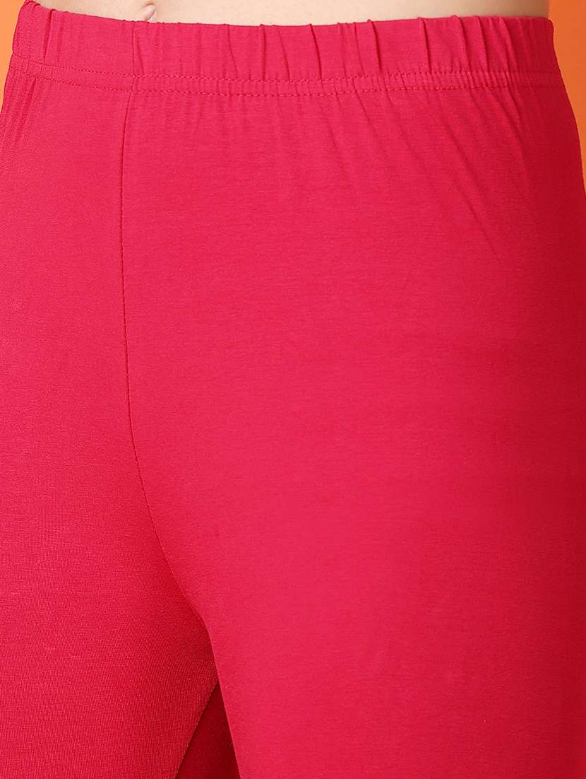 women solid mid rise legging - 21607276 -  Standard Image - 5