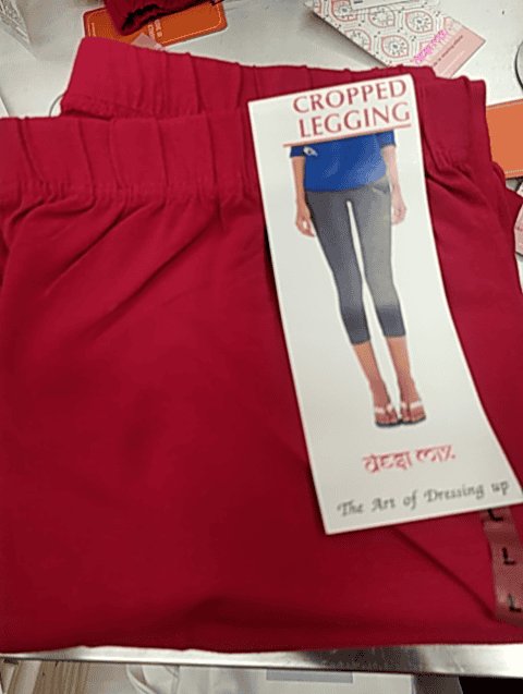 fuchsia cotton spandex churidars & leggings - 21607302 -  Standard Image - 0