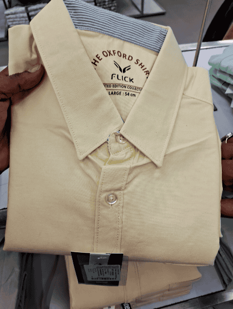 yellow oxford casual shirt - 21607364 - Zoom Image - 0