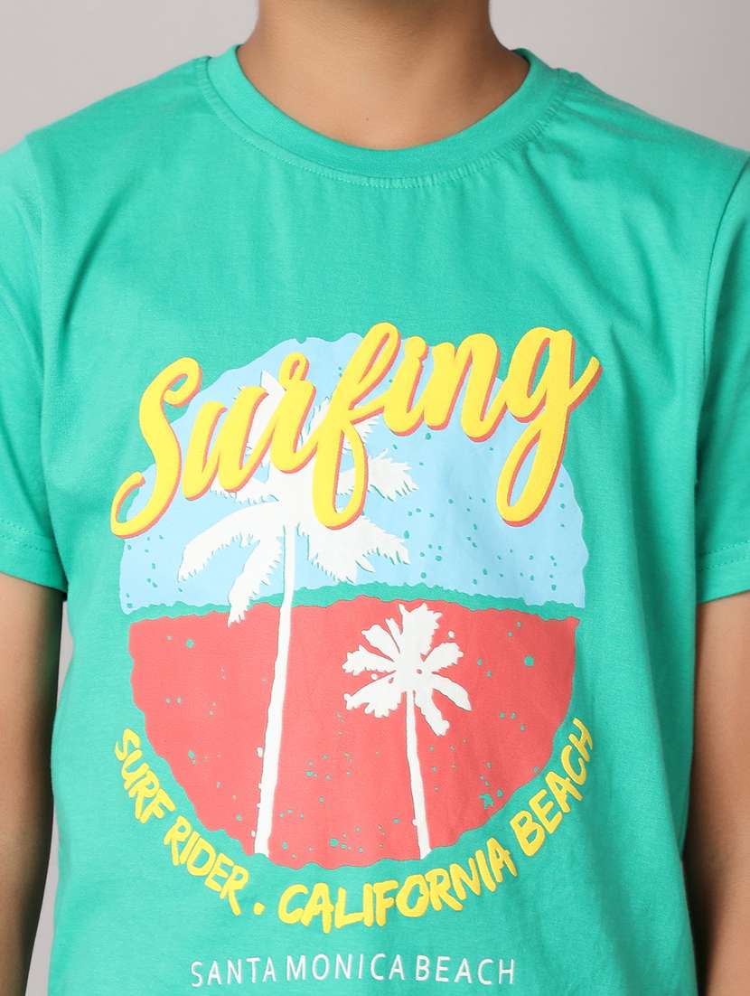 boys front print short sleeve t-shirt - 21607384 -  Standard Image - 5