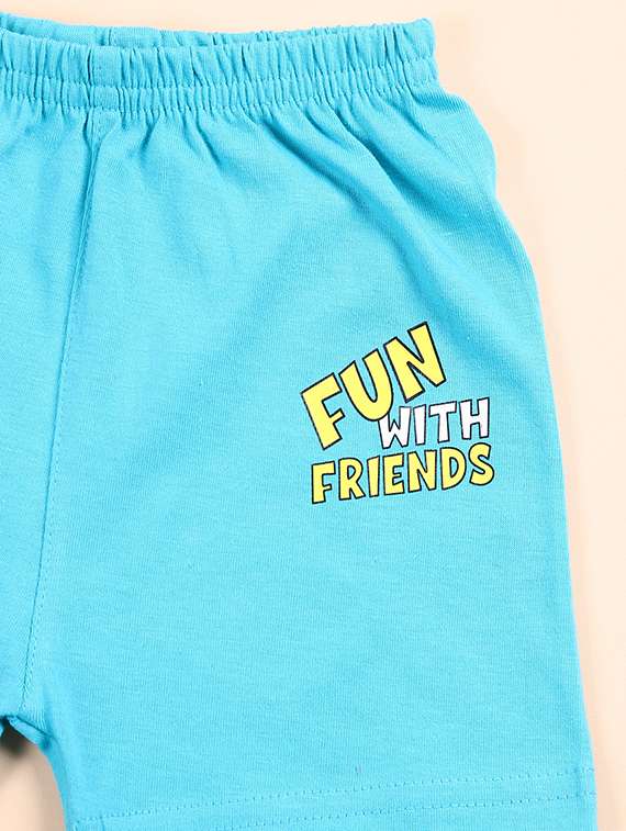 kids graphic printed shorts set  - 21607434 -  Standard Image - 3