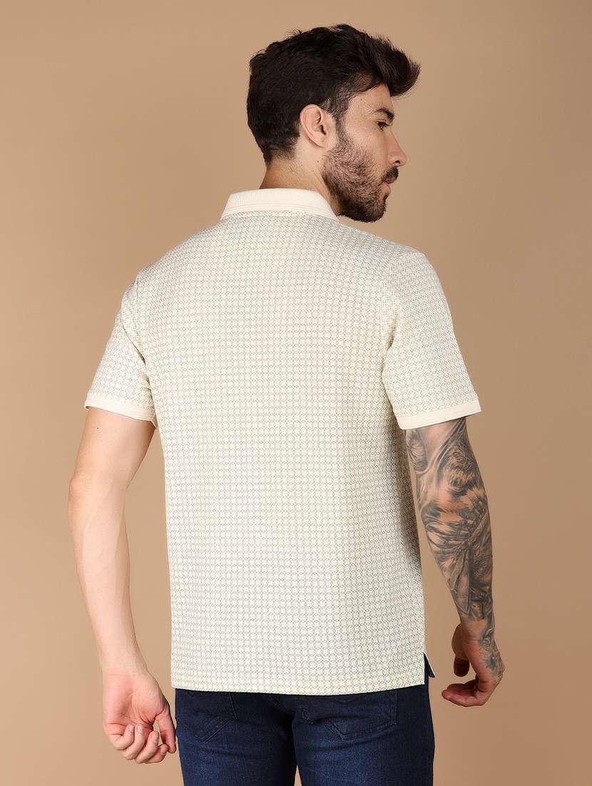 men short sleeves printed polo t-shirt - 21607446 -  Standard Image - 3