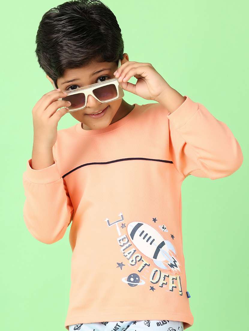 boys printed casual wear full length set - 21607496 -  Standard Image - 3