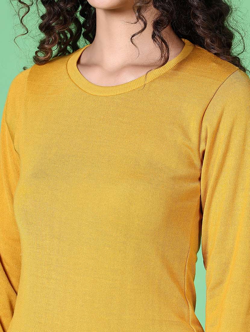 women solid long sleeve pullover - 21607516 -  Standard Image - 5
