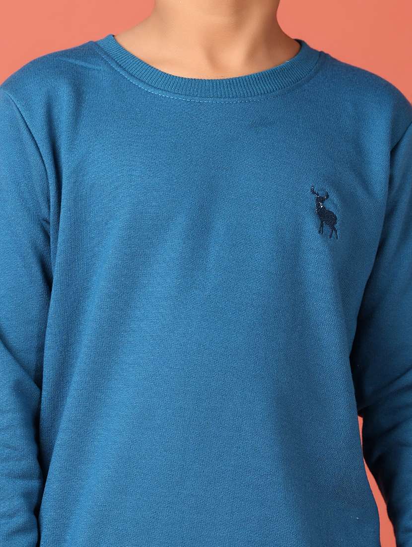 boys solid long sleeve sweatshirt - 21607545 -  Standard Image - 5