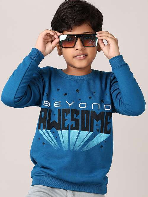 boys front print long sleeve sweatshirt - 21607547 -  Standard Image - 0