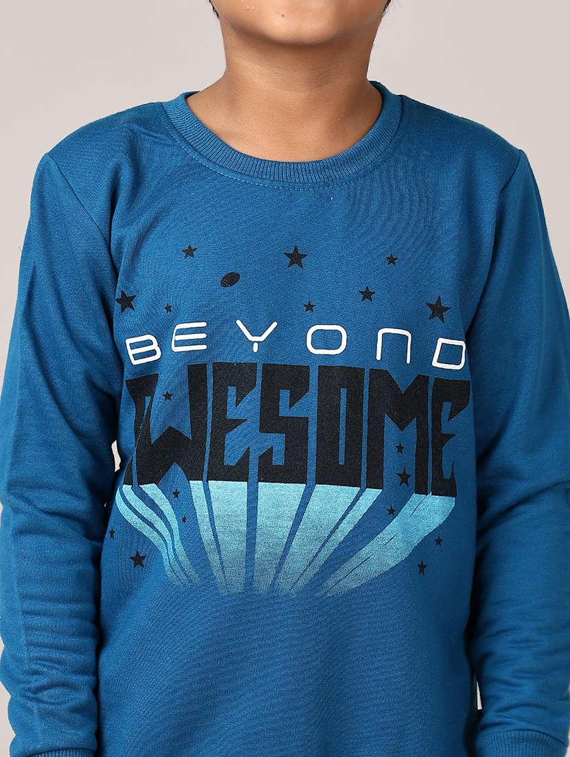 boys front print long sleeve sweatshirt - 21607547 - Standard Image - 3
