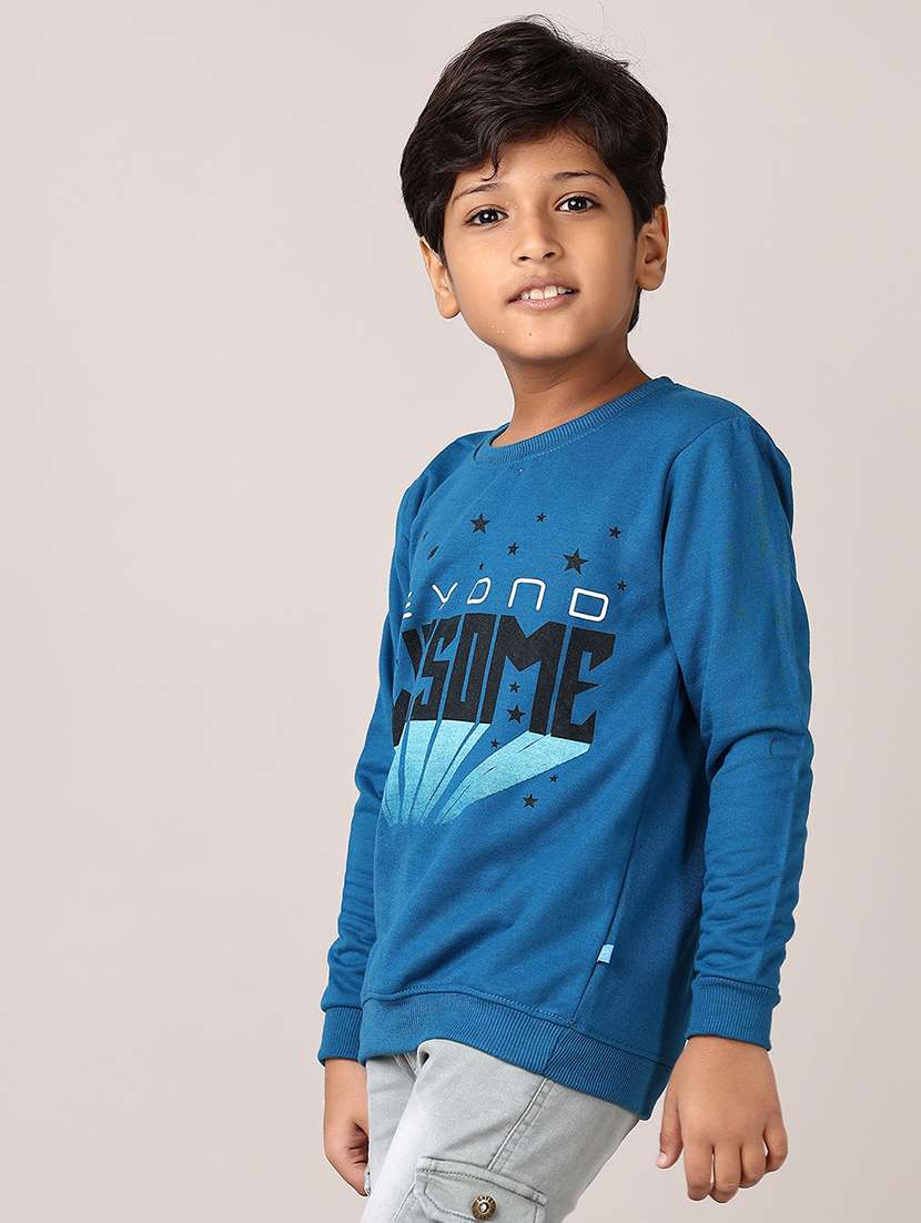 boys front print long sleeve sweatshirt - 21607547 - Standard Image - 5