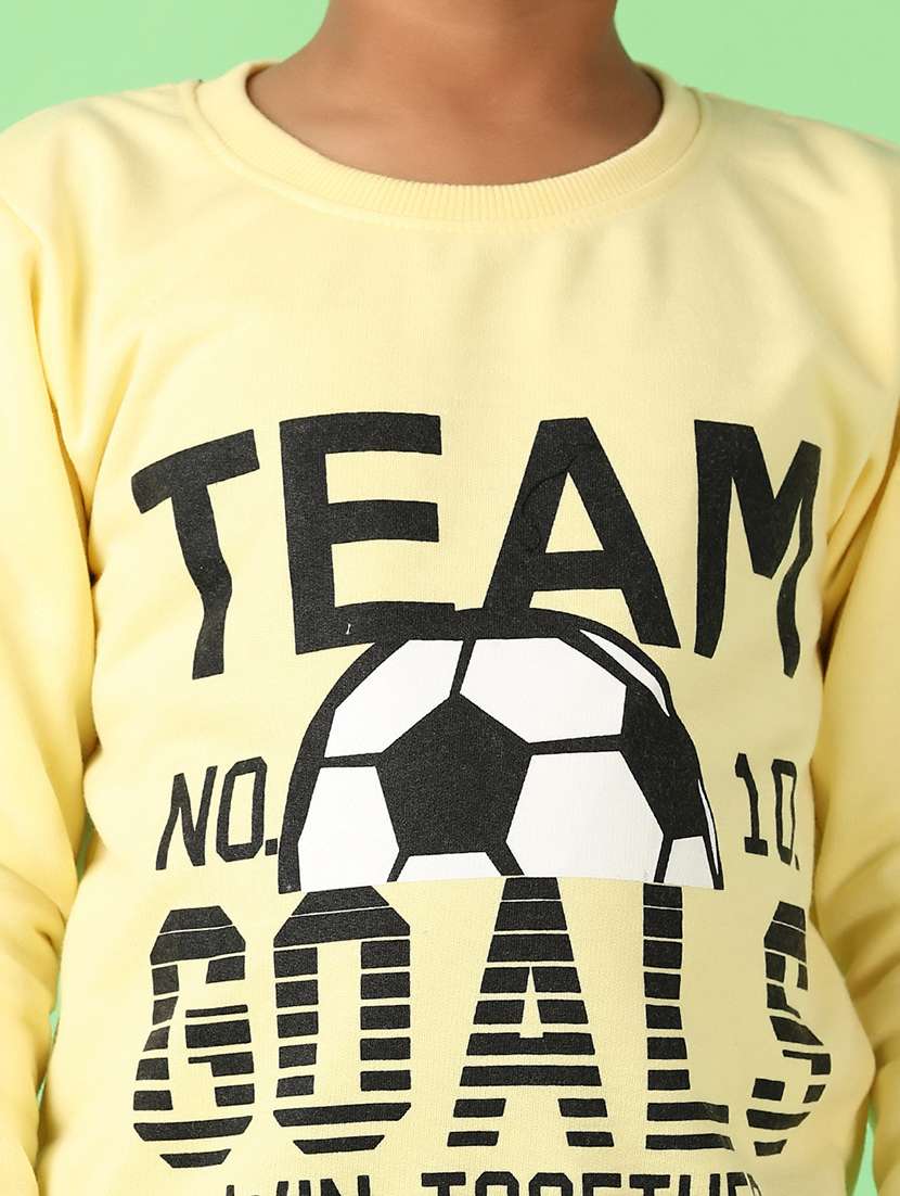 boys front print long sleeve sweatshirt - 21607548 -  Standard Image - 3