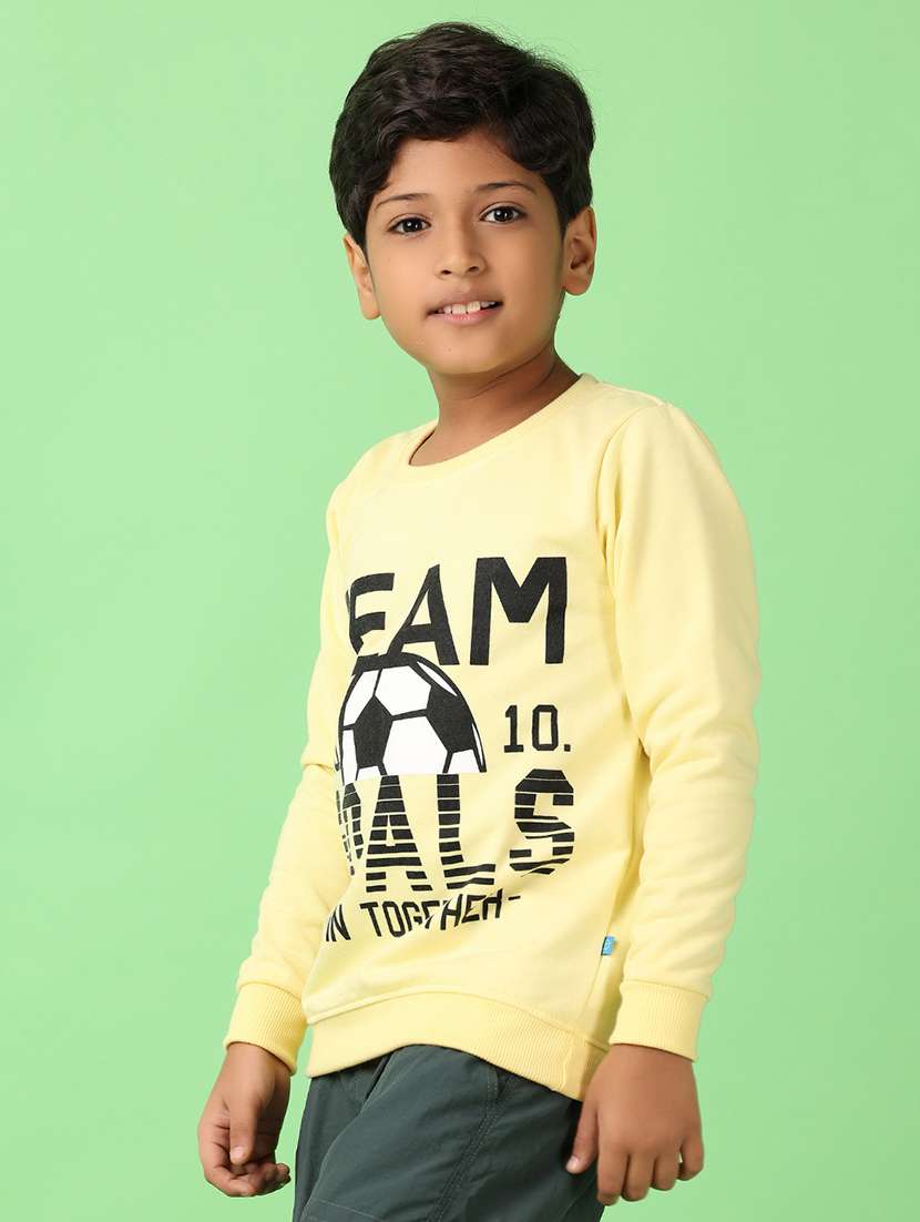 boys front print long sleeve sweatshirt - 21607548 -  Standard Image - 5
