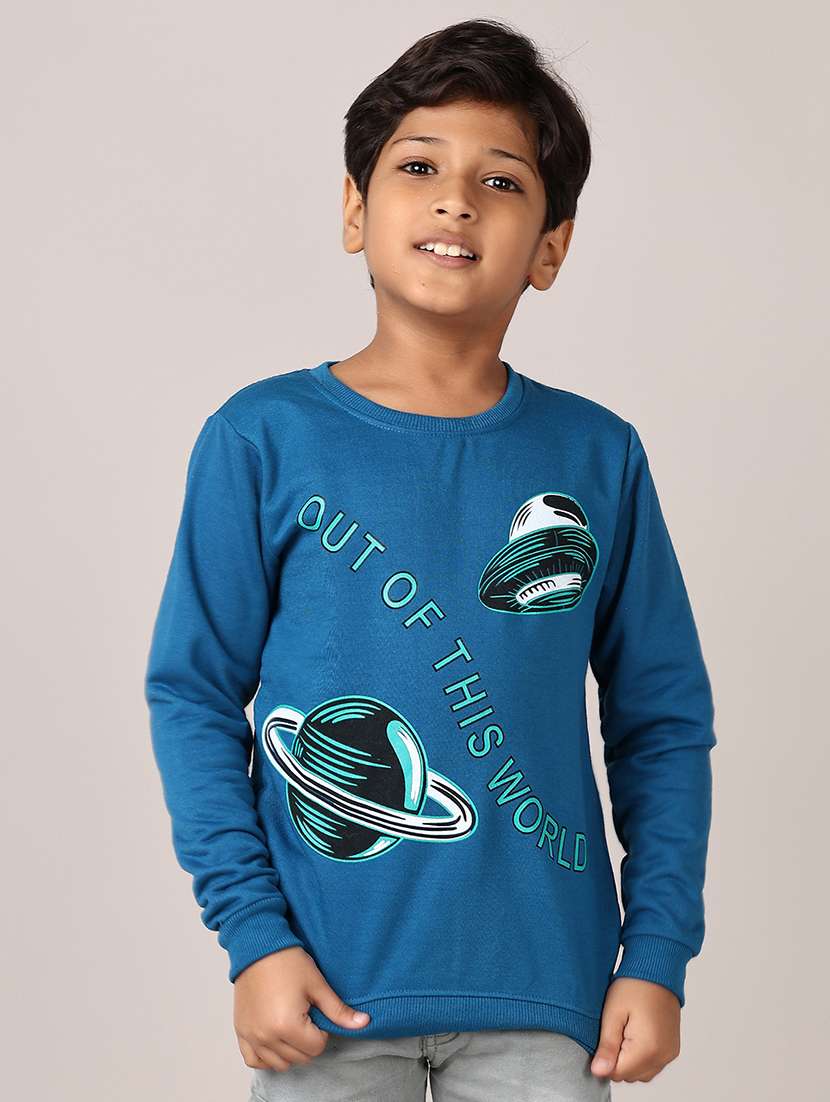 boys printed long sleeve sweatshirt