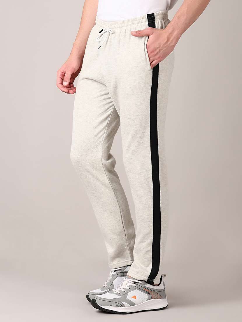men mid rise side taped ankle length track pant - 21607578 - Standard Image - 5