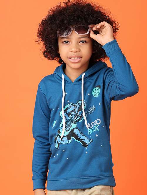 teal spun fleece sweatshirt - 21607583 -  Standard Image - 0