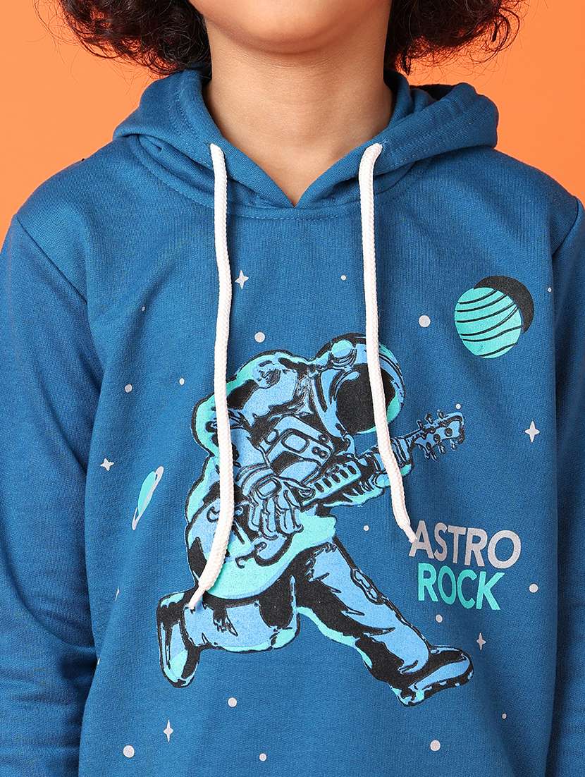 teal spun fleece sweatshirt - 21607583 - Standard Image - 3