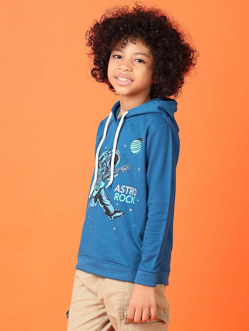 teal spun fleece sweatshirt - 21607583 - Standard Image - 5