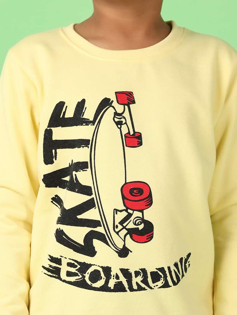 boys front print long sleeve sweatshirt - 21607586 -  Standard Image - 5