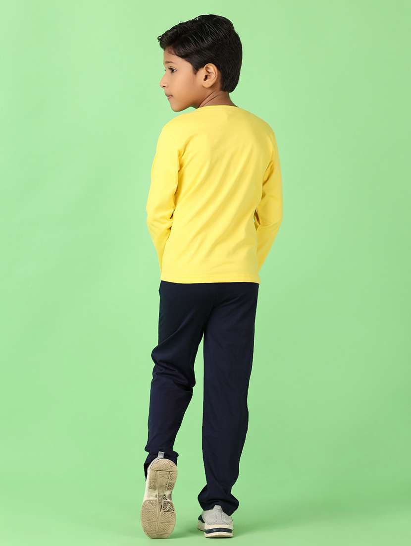 boys typographiy round neck full length sets - 21607592 -  Standard Image - 3