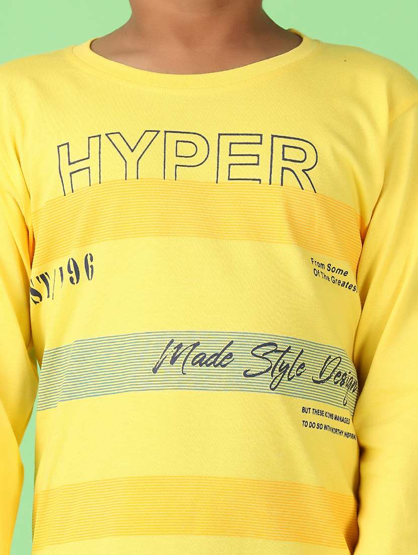 boys typographiy round neck full length sets - 21607592 -  Standard Image - 5