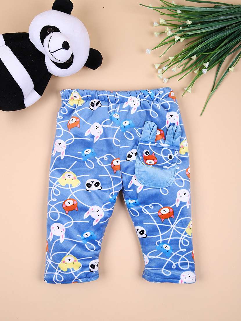 boys blue printed pyjama