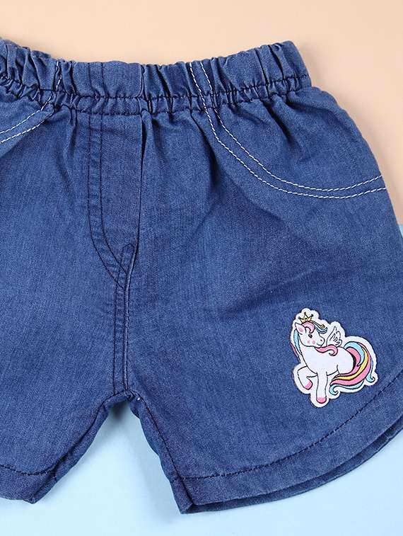 girls printed casual wear short set - 21607698 -  Standard Image - 3