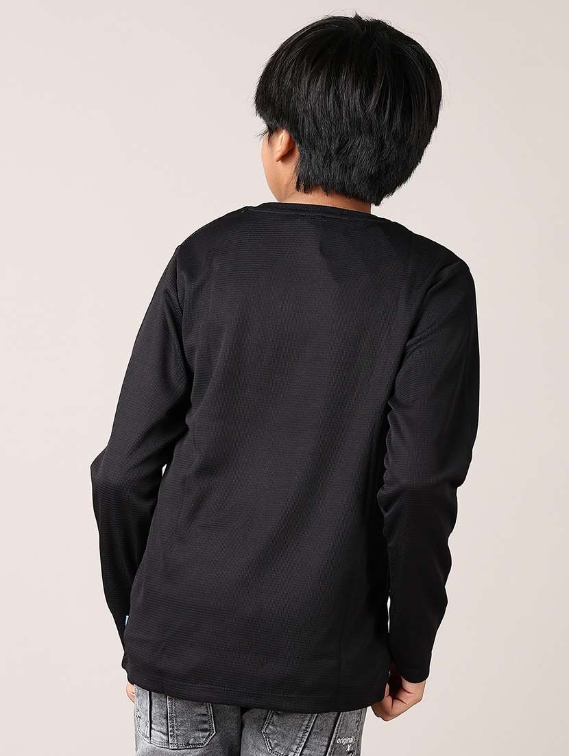 boys solid long sleeve t-shirt - 21607699 -  Standard Image - 3