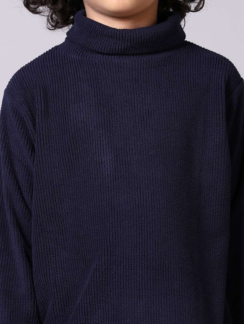 boys solid long sleeve pullover sweater - 21607727 -  Standard Image - 5