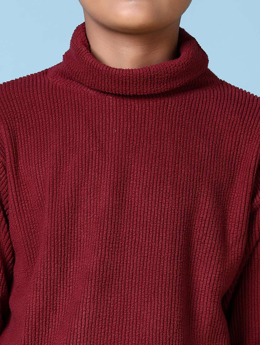 boys solid long sleeve sweater - 21607728 -  Standard Image - 5