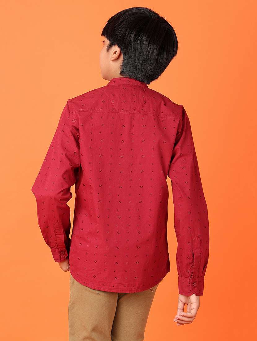 boys printed long sleeve casual shirt - 21607730 -  Standard Image - 3