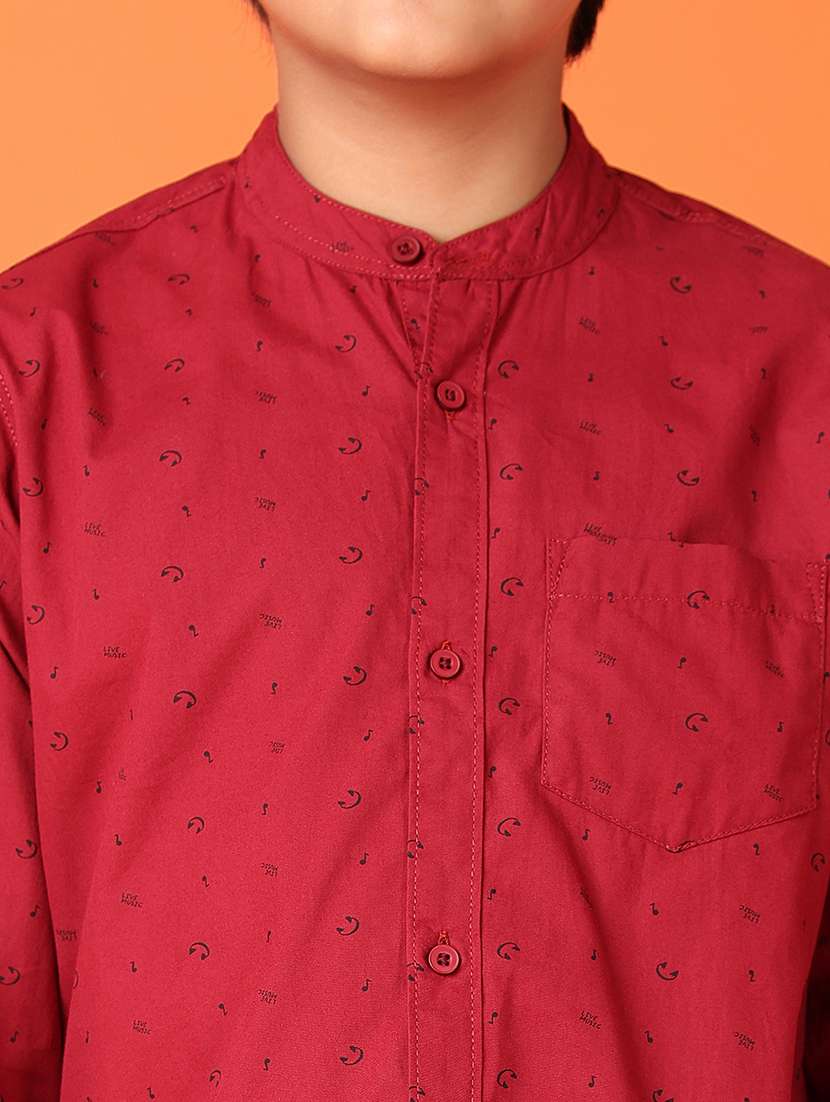 boys printed long sleeve casual shirt - 21607730 -  Standard Image - 5