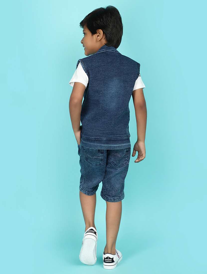boys printed t-shirt & shorts sets - 21607795 -  Standard Image - 3